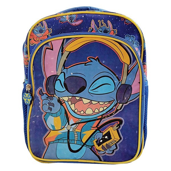 Stitch Τσάντα Πλάτης Νηπίου Με Μπροστινή Τσέπη 29cm