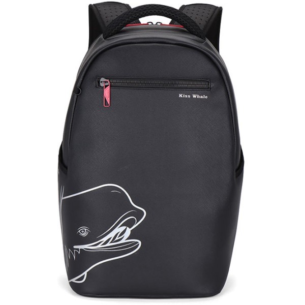 Black Whale Σακίδιο Πλάτης PU Με Σχέδιο 44x29x17.50cm