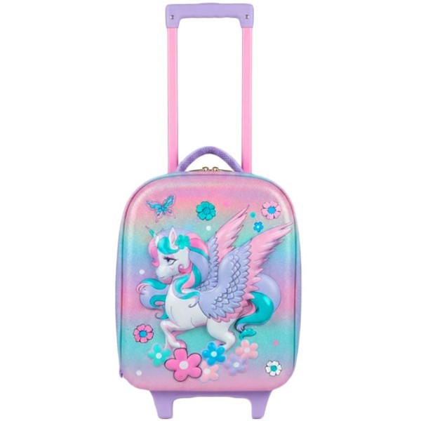 Unicorn Love Σχολική Τροχήλατη Τσάντα Νηπίου Vest 40x26x15cm