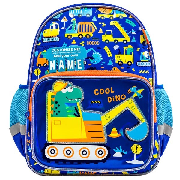 Dino Truck Σχολική Τσάντα Νηπίου 34,5x27,5x12cm Vest