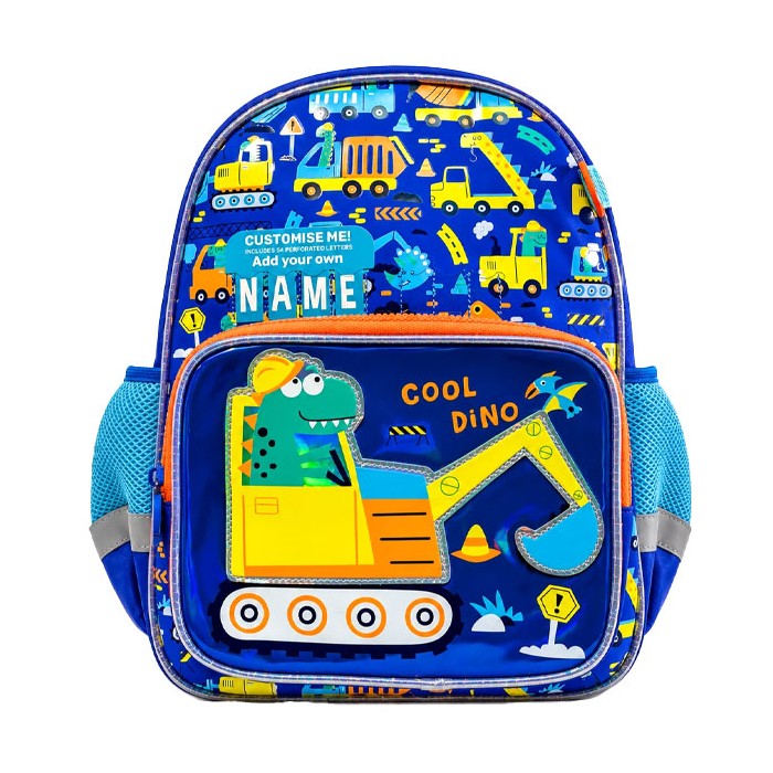 Dino Truck Σχολική Τσάντα Νηπίου 34,5x27,5x12cm Vest