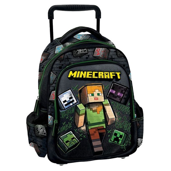 Minecraft Street Trolley Σχολική Τσάντα Νηπιαγωγείου