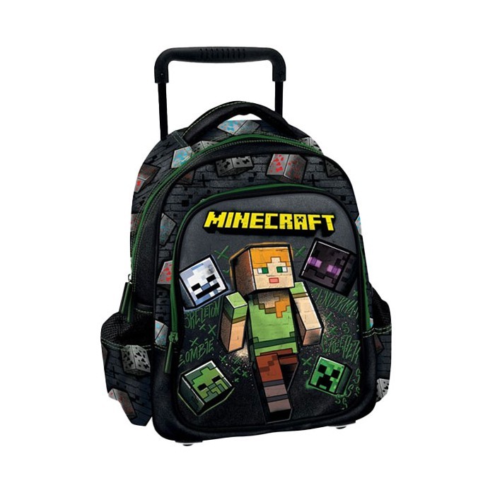 Minecraft Street Trolley Σχολική Τσάντα Νηπιαγωγείου