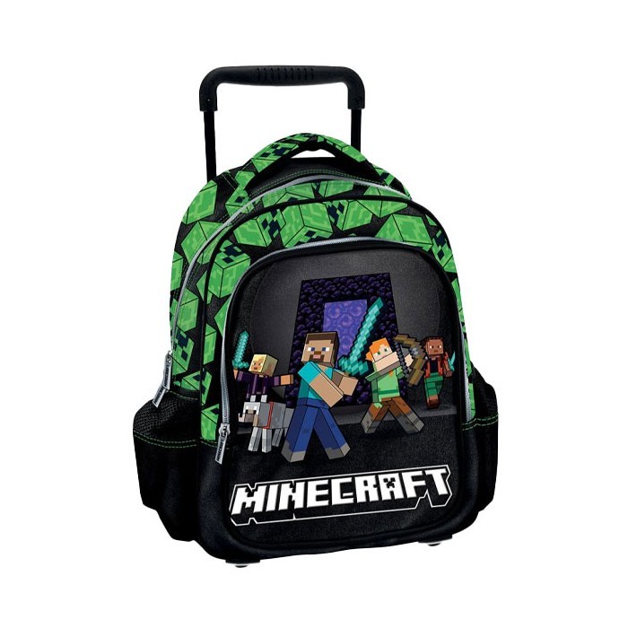 Minecraft Squad Trolley Σχολική Τσάντα Νηπιαγωγείου