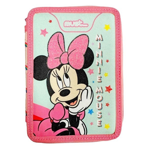 Minnie Κασετίνα Διπλή Γεμάτη 15x5x21cm Minnie Mοuse
