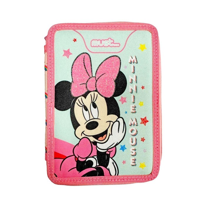 Minnie Κασετίνα Διπλή Γεμάτη 15x5x21cm Minnie Mοuse