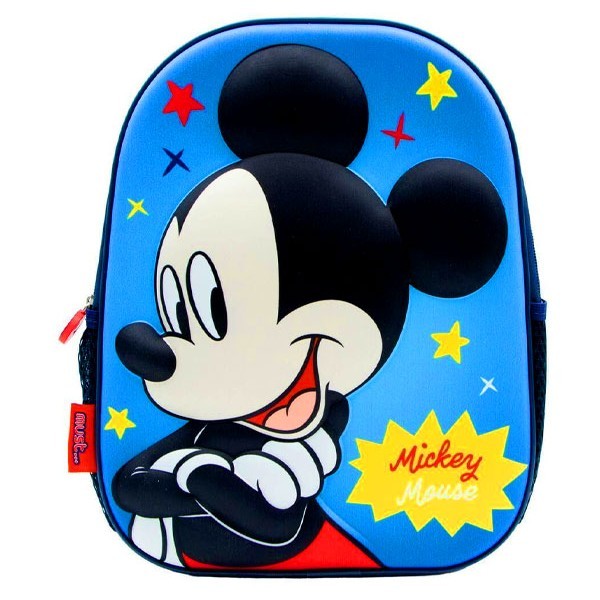 Mickey Τσάντα Πλάτης Νηπιαγωγείου26x10x32cm  Must Team 3D EVA Stars
