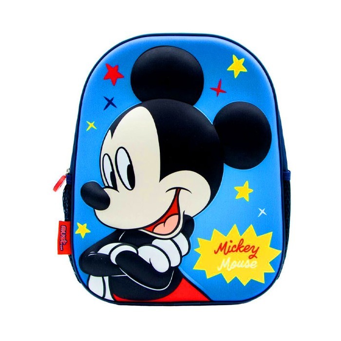 Mickey Τσάντα Πλάτης Νηπιαγωγείου26x10x32cm  Must Team 3D EVA Stars