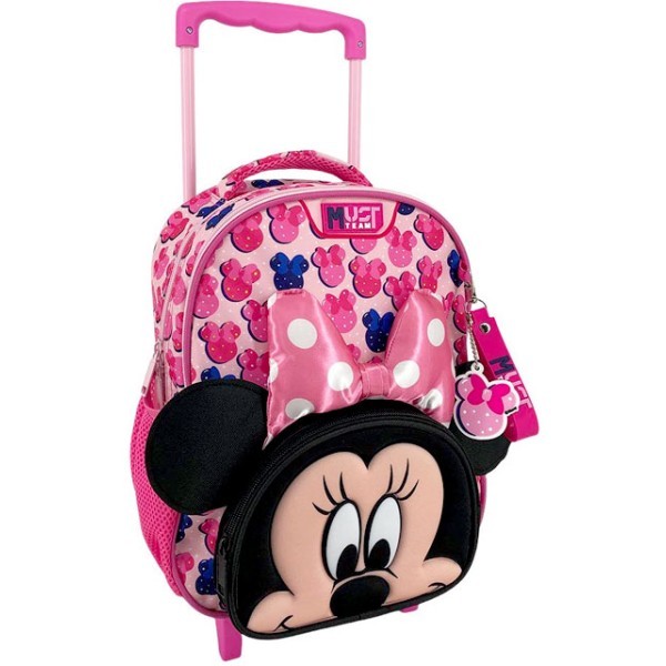 Minnie Mouse Τσάντα Νηπίου Τρόλευ Με 2 Θήκες 27x10x31cm