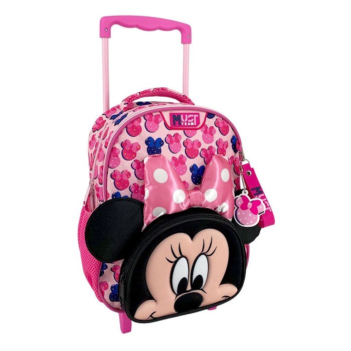 Minnie Mouse Τσάντα Νηπίου Τρόλευ Με 2 Θήκες 27x10x31cm