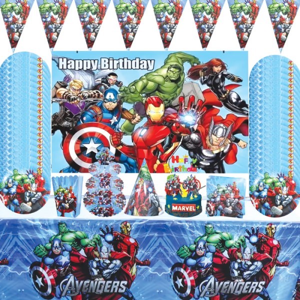 Happy Hero Birthday σετ Πάρτι 140τμχ