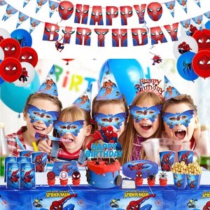 Spidy Spidy Παιδικό Σετ Πάρτι 136 Τεμάχια
