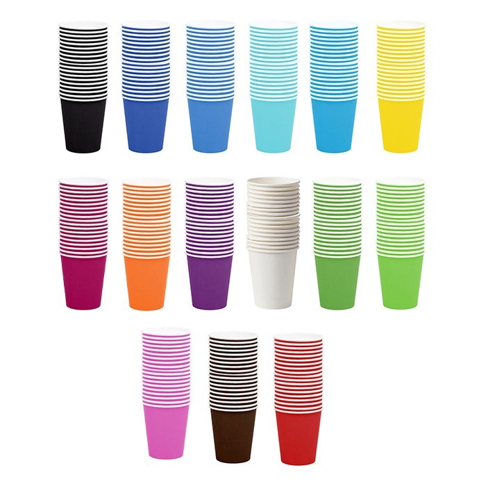 Glas Χάρτινα Ποτήρια μιας Χρήσης Σετ 20 Τεμαχίων 250ml 