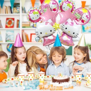 Hello Birthday Kiti Διακοσμητικά Μπαλόνια Για Πάρτι Σετ 5 Τεμαχίων