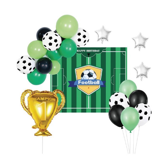 Football Σετ Μπαλόνια Party Γενεθλίων Ποδόσφαιρο 28 Τεμ