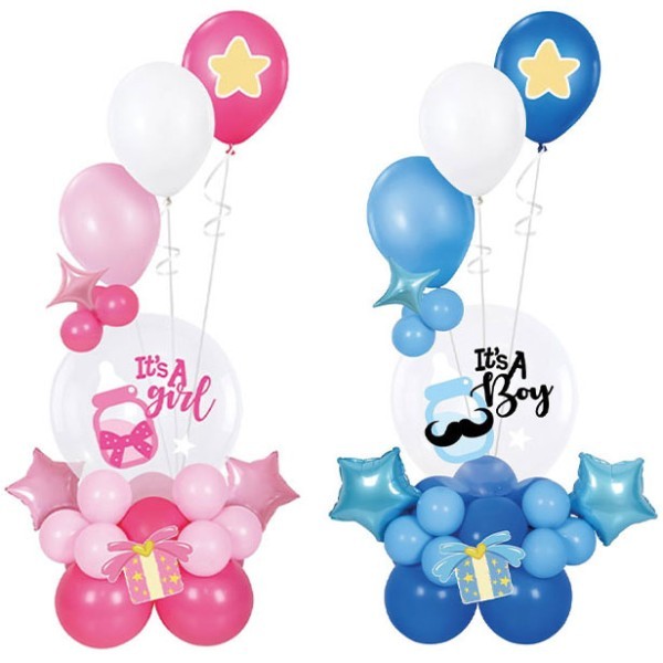 Baby Birth Σετ Μπαλόνια Γέννησης Ροζ 29 Τεμ