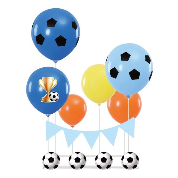Sport Party Σετ Μπαλόνια Για Πάρτι Ποδόσφαιρο 14 Τεμ