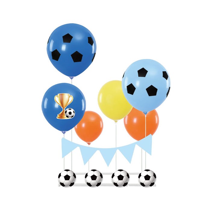 Sport Party Σετ Μπαλόνια Για Πάρτι Ποδόσφαιρο 14 Τεμ