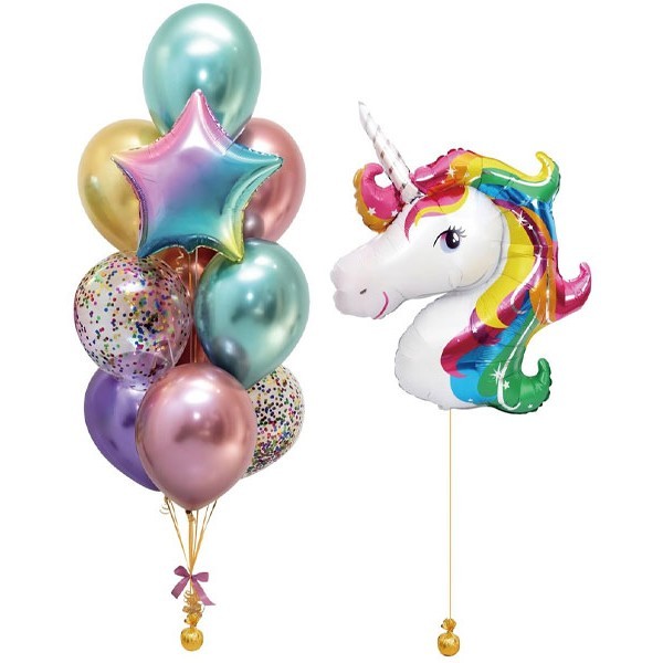 Unicorn Σετ Μπαλόνια Party Μονόκερος 13 Τεμ