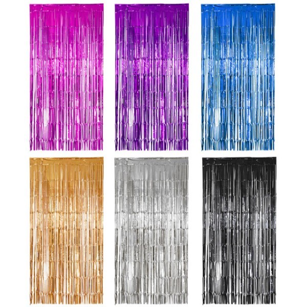 Shine Party Curtains Κουρτίνα Party Foil Μπλε