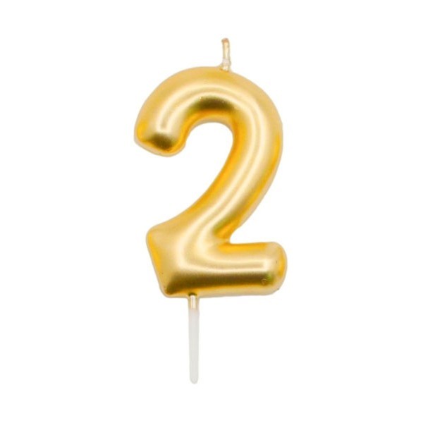 Birthday Κερί Γενεθλίων Αριθμός  2 3,2x6cm 