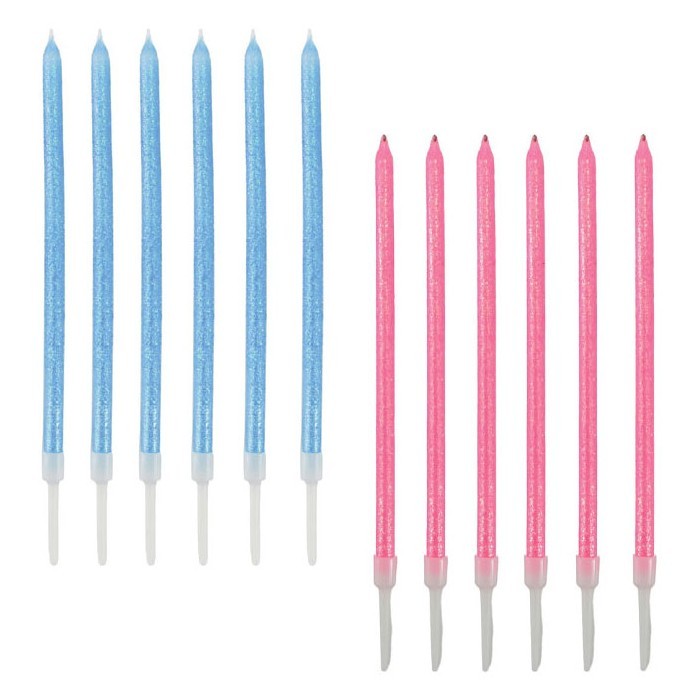 Candles Σετ 6 Τεμάχια Κεριά Γενεθλίων 16,5cm