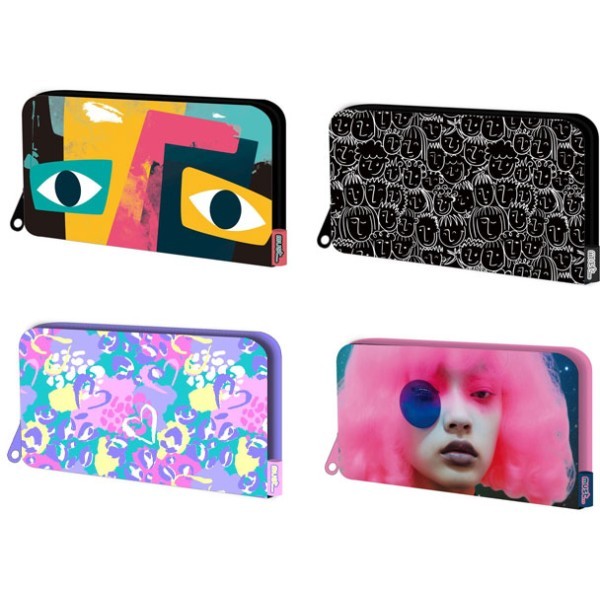 Must Πορτοφόλι 19x10cm Πολύχρωμες Καρδιές