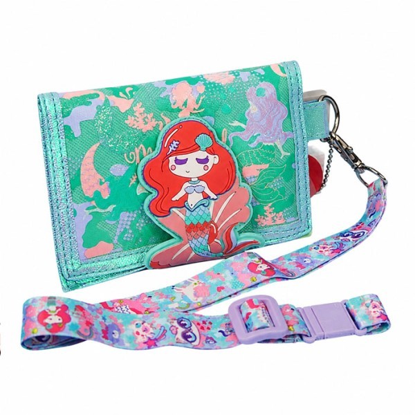 Mermaid Vest Wallet Τρίπτυχο Παιδικό Πορταφόλι Velcro
