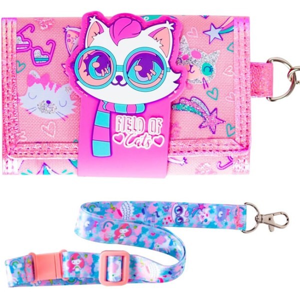 Cat Vest Wallet Τρίπτυχο Παιδικό Πορταφόλι Velcro