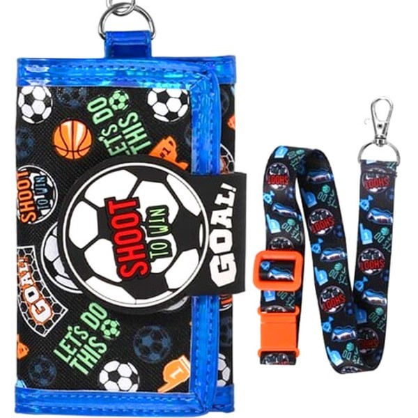 BasketBall Vest Wallet Τρίπτυχο Παιδικό Πορταφόλι Velcro BasketBall