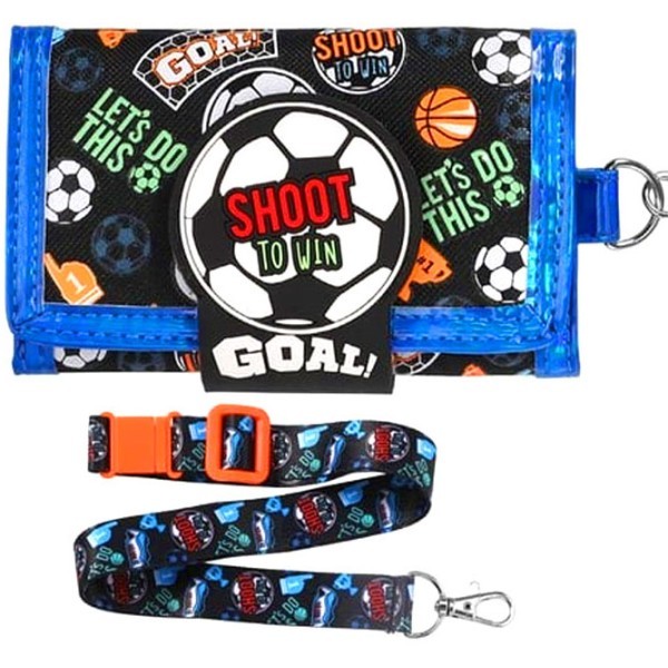 BasketBall Vest Wallet Τρίπτυχο Παιδικό Πορταφόλι Velcro BasketBall