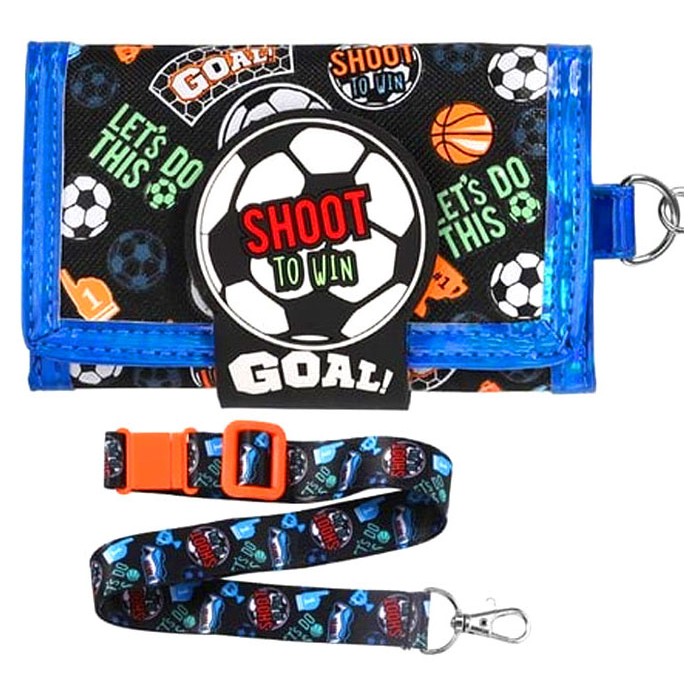 BasketBall Vest Wallet Τρίπτυχο Παιδικό Πορταφόλι Velcro BasketBall