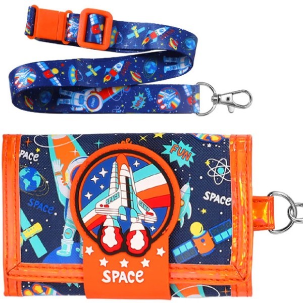 Rocket Vest Wallet Τρίπτυχο Παιδικό Πορταφόλι Velcro 