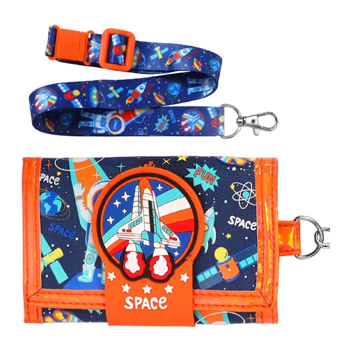 Rocket Vest Wallet Τρίπτυχο Παιδικό Πορταφόλι Velcro 