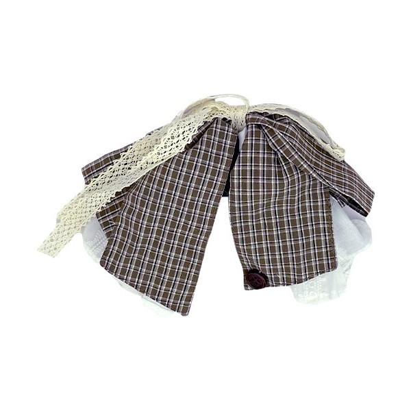 Big Lace Bow Μεγάλος Λευκός 'Υφασμάτινος Φιόγκος Μαλλιών Με Κλάμερ