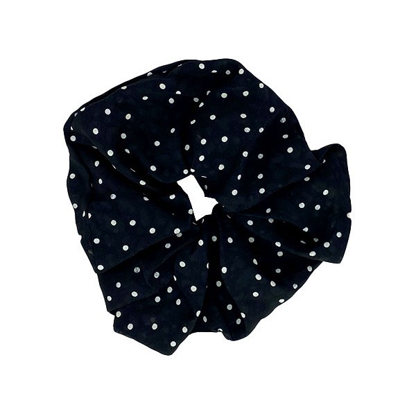 Dot Scrunchies Λαστιχάκια Μαλλιών Λευκό
