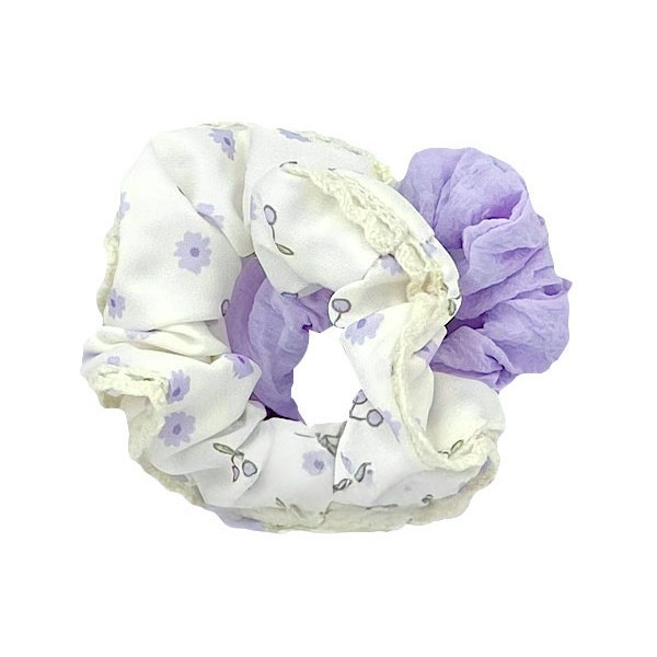 Happy Scrunchie Λαστιχάκια Μαλλιών Σετ 2 Τεμαχίων