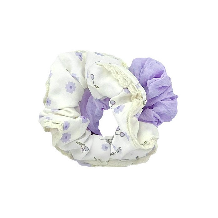 Happy Scrunchie Λαστιχάκια Μαλλιών Σετ 2 Τεμαχίων