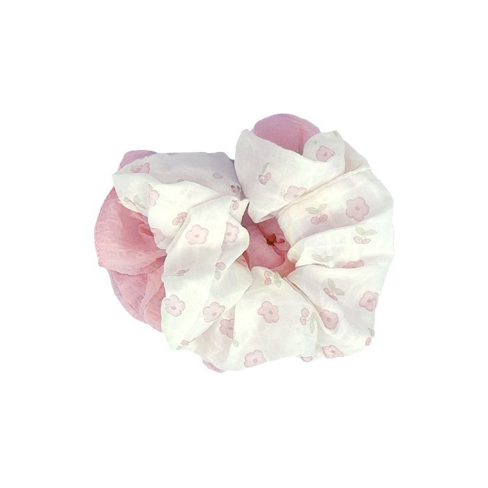 Fabric Scrunchie Λαστιχάκι Μαλλιών Σετ 2 Τεμάχια