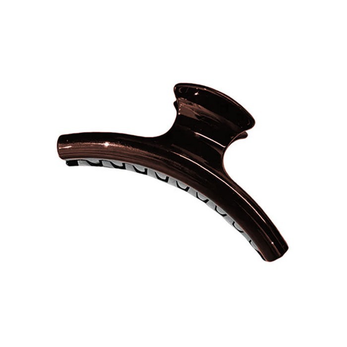 Mini Brown Claw Κλάμερ Μαλλιών Κοκάλινο Σκούρο Καφέ 11,5cm