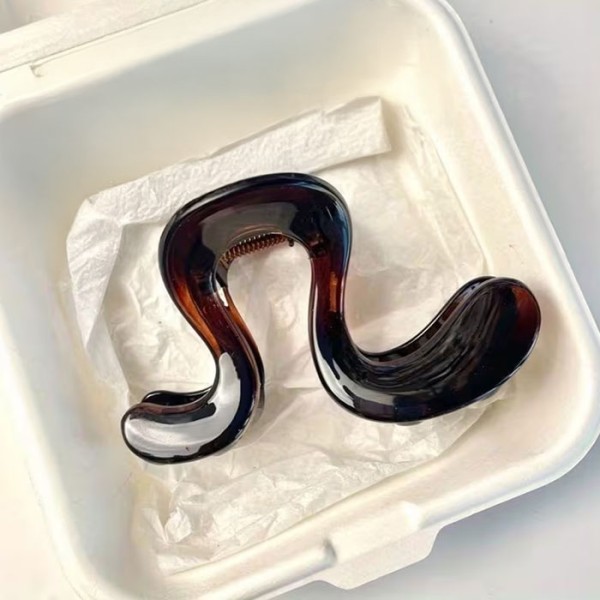 Wavy Κλάμερ Κυμματιστό Κοκάλινο 8cm Γκρι