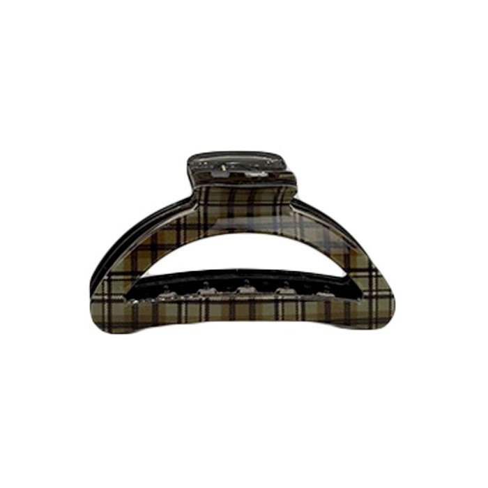 Half Moon Κλάμερ Κοκάλινο Μισοφέγγαρο Καρό 9cm