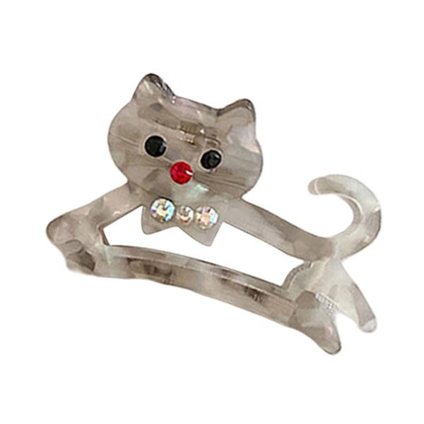 Cat Clip Κλάμερ Μαλλιών Γατούλα Μπεζ Κοκάλινο 5,5cm