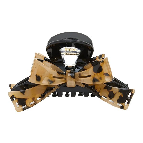 Leopard Bow Κλάμερ Μαλλιών Κοκάλινο Λεοπάρ Φιόγκος 10cm