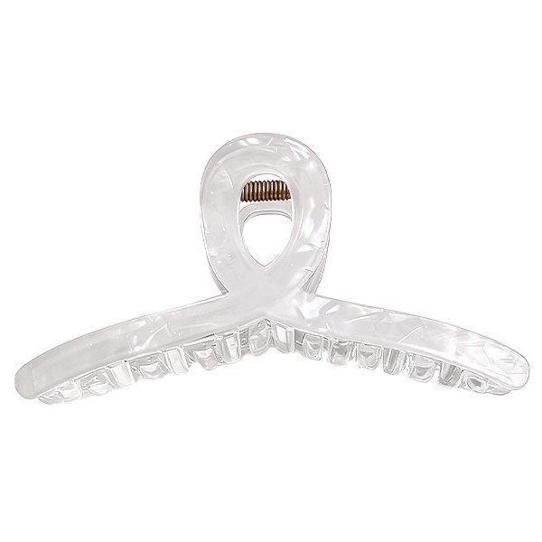 Crystal Clip Κλάμερ Μαλλιών Κρύσταλος Γαλάζιο Κοκάλινο 13cm