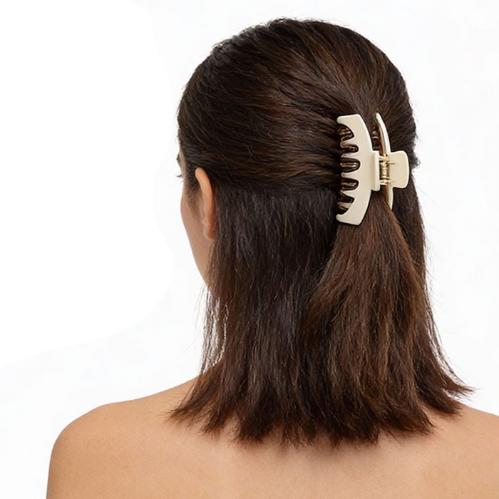 Square Gold Κλάμερ Κοκάλινο Τετράγωνο 9cm