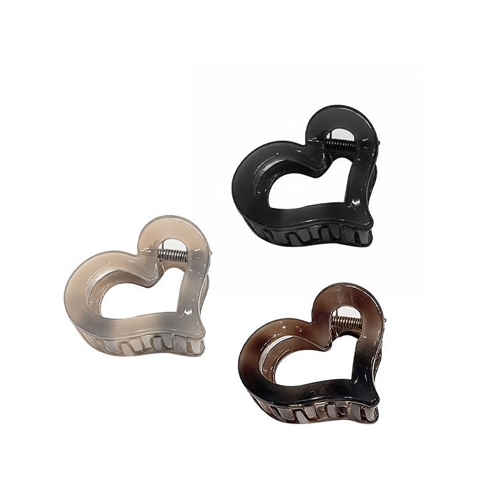 Little Heart Κλάμερ Μαλλιών Κοκάλινη Καρδιά 6cm