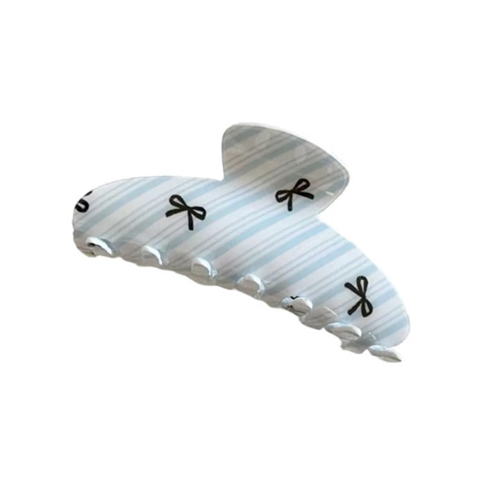 Baby Blue Clip Κλάμερ Μαλλιών Κοκάλινο Γαλάζιο 9,5cm