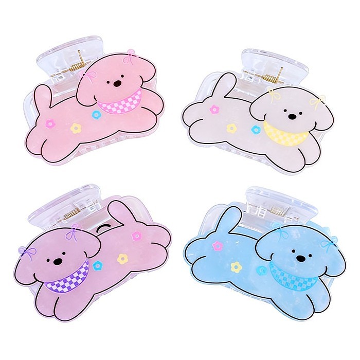 Puppy Clip Κλάμερ Μαλλιών Κουτάβι Κοκάλινο 6,5cm