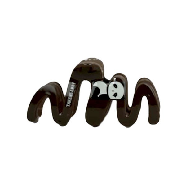 Zoo Κλάμερ Μαλλιών Μπεζ Καρδιά Κοκάλινο 10,5cm